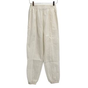 Reebok Vintage 90s Windbreaker Track Pants Womens Large White Nylon Joggers